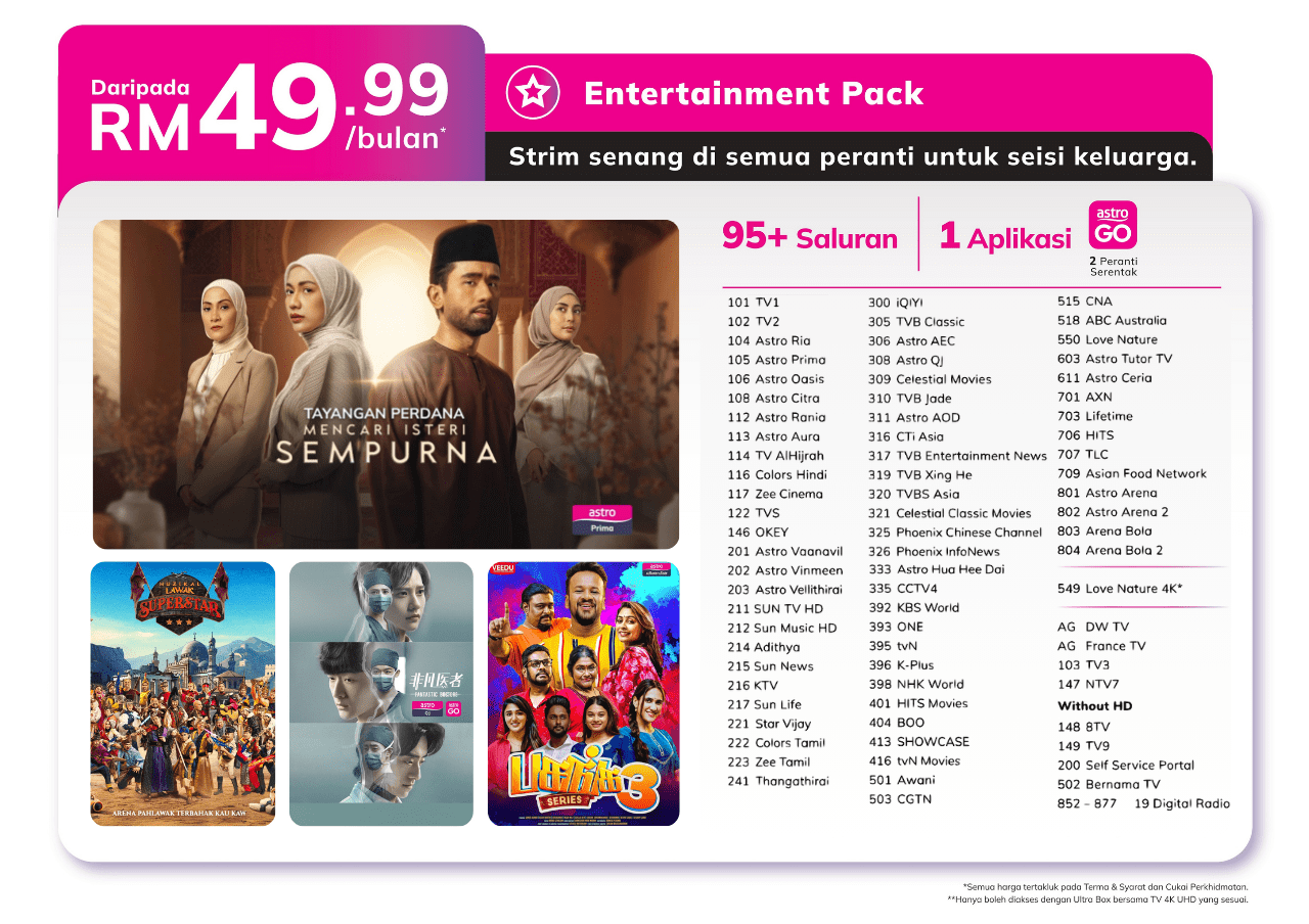Astro One Entertainment Pack